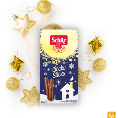 Ciocko Sticks - čokoládové tyčinky - vianočné (150g) - Schär