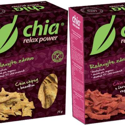 Chia power Chia chipsy bezlepkové 100g - Chia chipsy s bazalkou