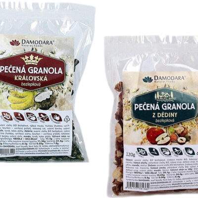 Damodara Pečené müsli bezlepkové 120g - Pečené müsli královské