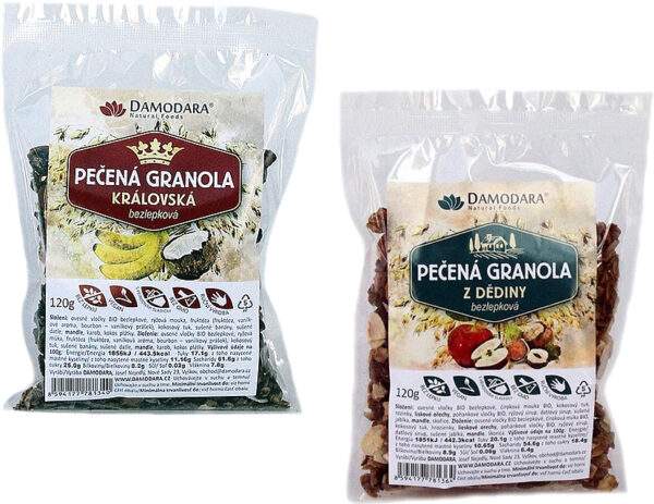 Damodara Pečené müsli bezlepkové 120g - Pečené müsli královské