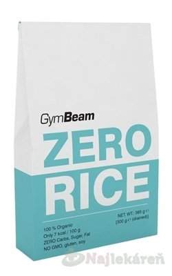 GymBeam Bio ZERO RICE nízkokalorické cestoviny 385 g