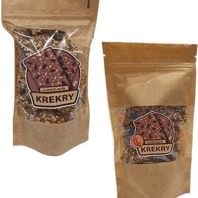 Koda Food Krekry bezlepkové LowCarb 80g - Krekry natural