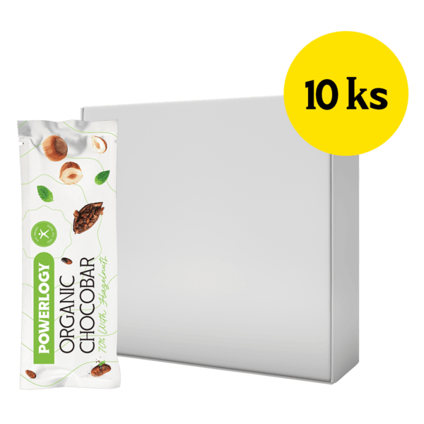 Powerlogy Organic Chocobar 70  %10 x 50 g