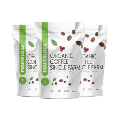 Powerlogy Organic Coffee 3 x 900 g