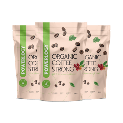 Powerlogy Organic Coffee Strong 3 x 250 g