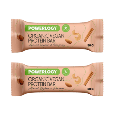 Powerlogy Organic Vegan Protein Bar 2 x 50 g