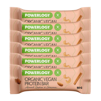 Powerlogy Organic Vegan Protein Bar 6 x 50 g