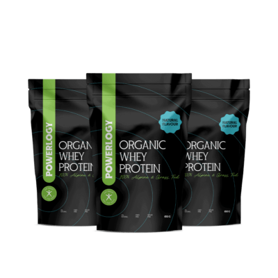 Powerlogy Organic Whey Protein 3 x 650 g