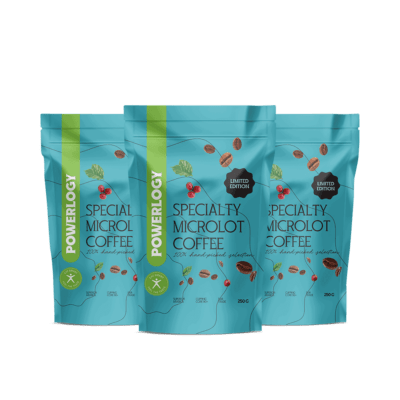 Powerlogy Specialty Microlot Coffee 3 x 250  gLimited Edition