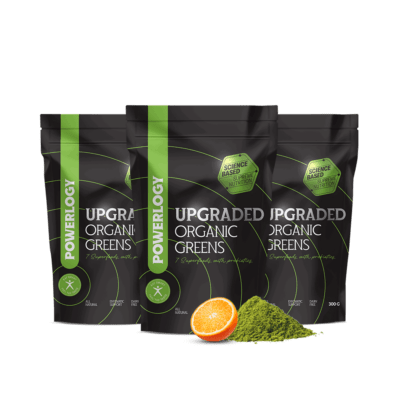 Powerlogy Upgraded Organic Greens 3 x 300 g