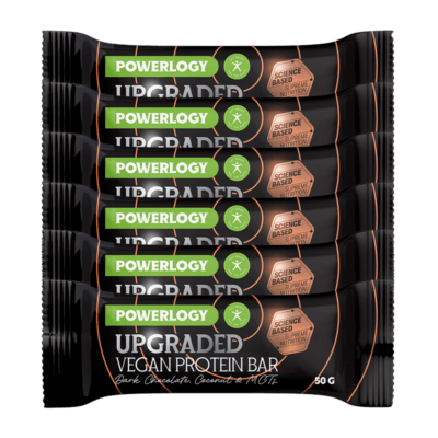 Powerlogy Upgraded Vegan Protein Bar 6 x 50 g