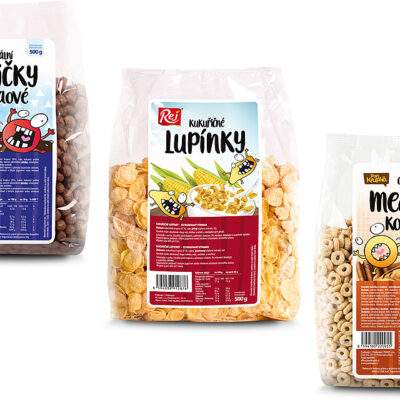 REJ Raňajkové cereálie 500g - Kukuričné lupienky (bez lepku)