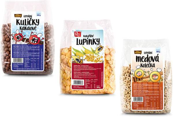 REJ Raňajkové cereálie 500g - Kukuričné lupienky (bez lepku)