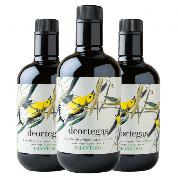 Deortegas Organic Extra Virgin Olive Oil Frantoio 3 x 500 ml