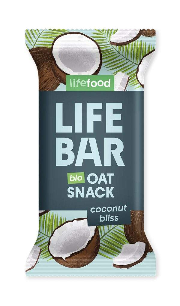 Bio ovsená tyčinka kokosová, 40 g - Lifefood