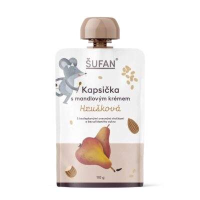 Kapsička s mandľovým krémom - hruškové, 110 g - Šufan
