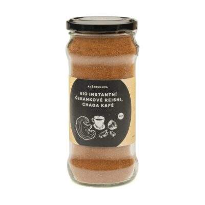Bio instantná čakanková reishi chaga káva, 115 g - Květomluva