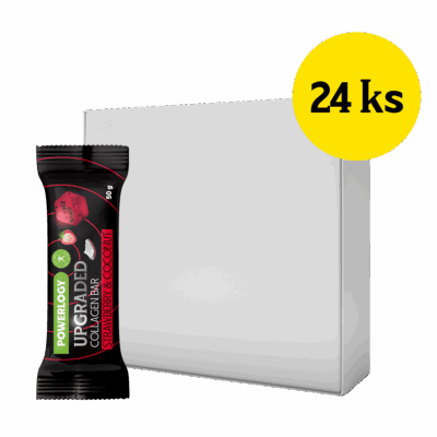 Powerlogy Upgraded Collagen Bar Strawberry 24 x 50 g