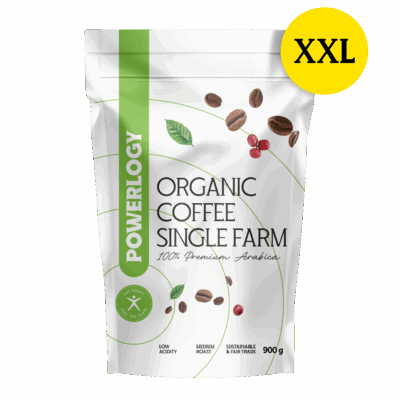 BIO zrnková Powerlogy káva s testami kvality