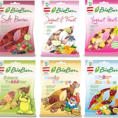 BioBon Cukríky BioBon - BIO 100g - Záhradné ovocie bezgluténové a bez želatíny