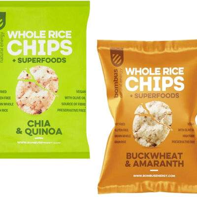 Bombus Ryžové chipsy celozrnné 60g - S chia a quinoa bezlepkové