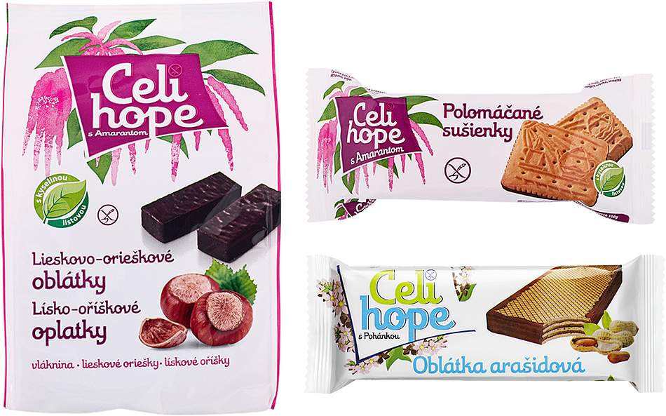 Celihope Oblátky bezlepkové Celihope 25g - Oblátka amarantová citrónová