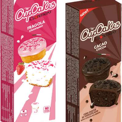 Doves farm Cupcake bezlepkový 3x40g - Cupcake kakao