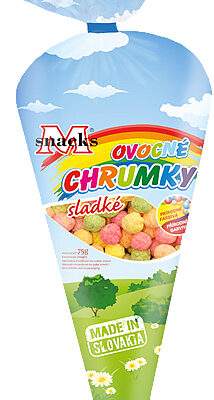 Msnacks Chrumky kukuričné s ovocnou príchuťou bez lepku 75g