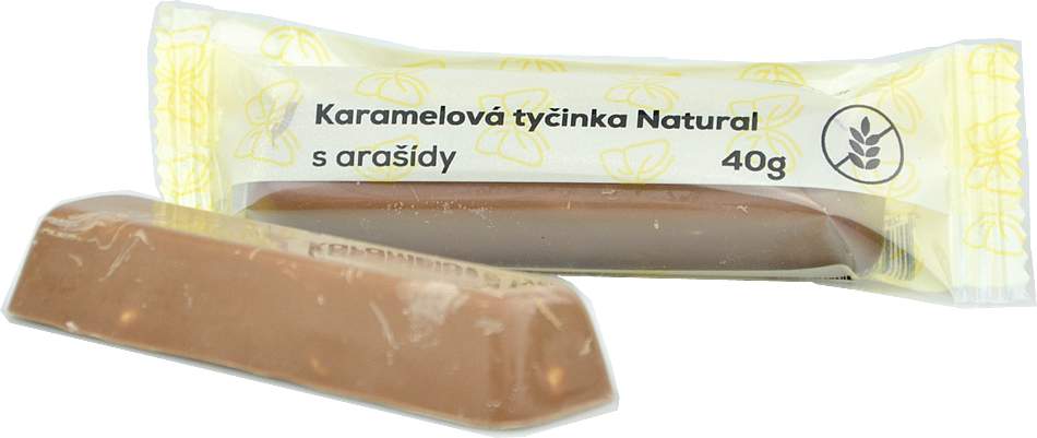 Natural Jihlava Karamelová tyčinka bezlepková 40g - Karamelová tyčinka kokosová