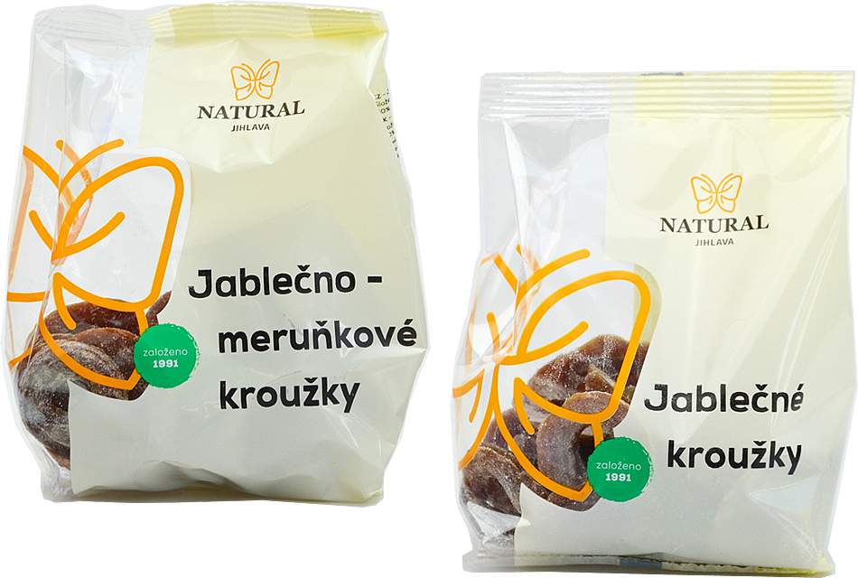 Natural Jihlava Ovocné krúžky bezlepkové 150g - Jablkové