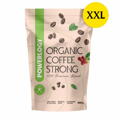 Powerlogy Organic Coffee Strong 900 g