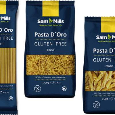 Sam Mills Kukuričné cestoviny bezlepkové 400g - Trojfarebné Fusilli