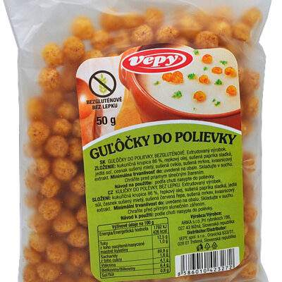 Vepy Gulôčky do polievky bezlepkové 50g