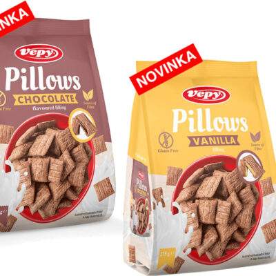Vepy Vankúšiky s náplňou bez lepku 275g - Vankúšiky s náplňou s vanilkovou príchuťou