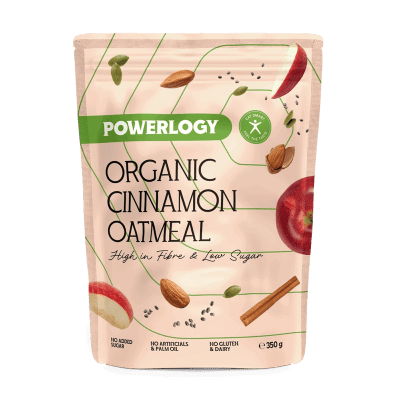 Powerlogy Organic Cinnamon Oatmeal 350 g