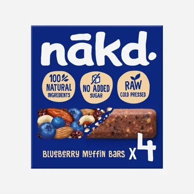 Čučoriedkový muffin - Ovocno-orieškové RAW tyčinky s čučoriedkami 35g x 4 140 g