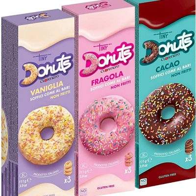 Doves farm Šišky s cukrovou polevou bez lepku 3x37g - Donuts - Slaný karamel