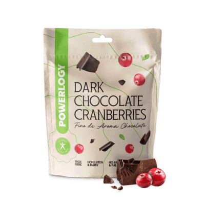 Powerlogy Dark Chocolate Cranberries 100 g