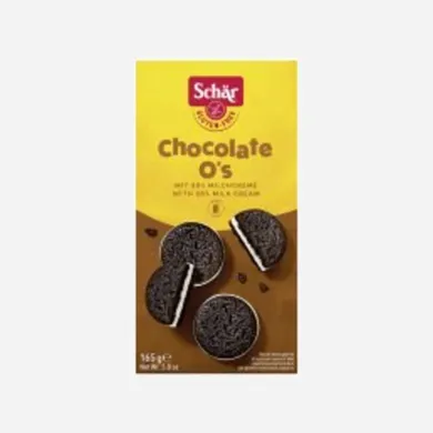 Bezlepkové sušienky Chocolate O's 165 g