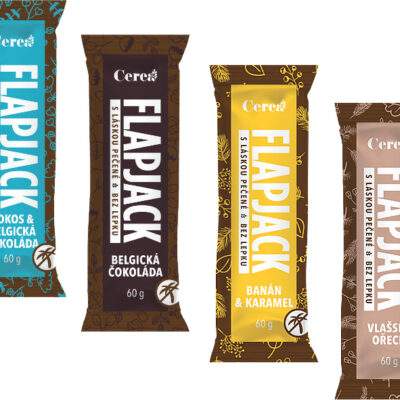 Cerea Tyčinka Flapjack bezlepková 60g - Flapjack arašidy s čokoládou BIO BEZ lepku