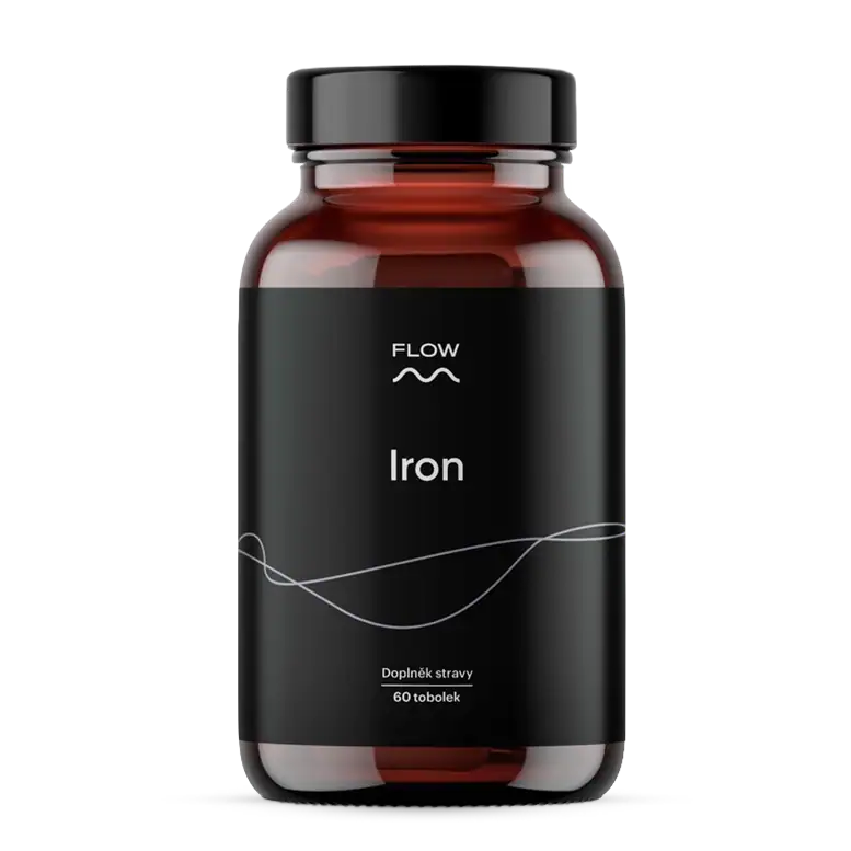 Flow Iron 60 kapsúl Kombinácia dvoch foriem železa s lipozomálnym vitamínom C pre maximálnu vstrebateľnosť