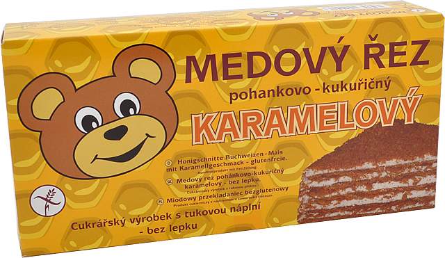 Korálek Medový rez karamelový 370g - Medový rez bezlepkový