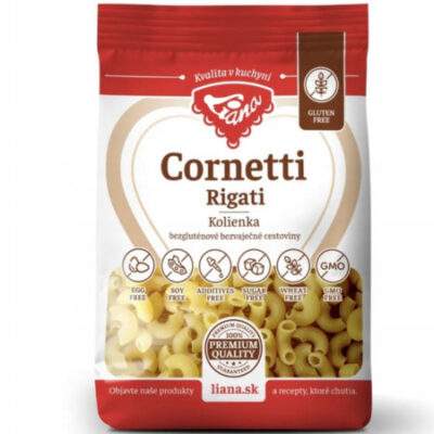 LIANA Cornetti rigati kolienka bezgluténové a bezvaječné 200 g