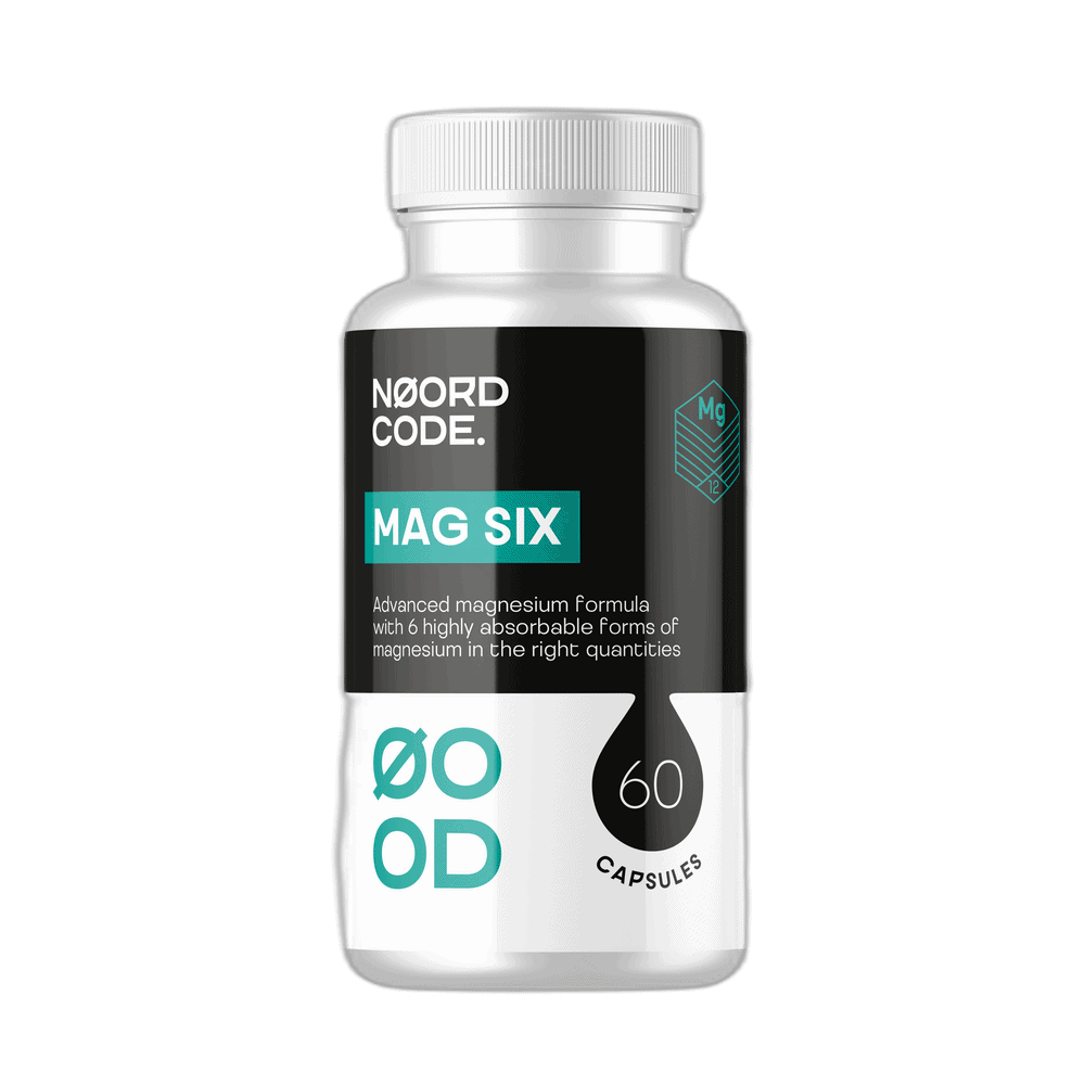 NoordCode Mag Six 60 kapsúl Denná dávka magnézia s vitamínom B6