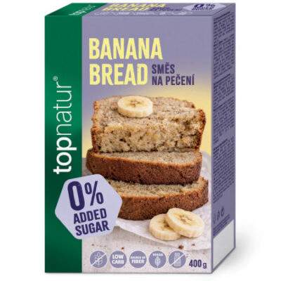 TOPNATUR Zmes na pečenie banana bread bez pridaného cukru bezgluténová 400 g