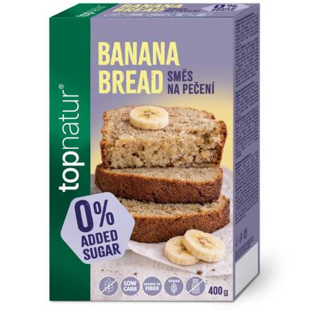 TOPNATUR Zmes na pečenie banana bread bez pridaného cukru bezgluténová 400 g