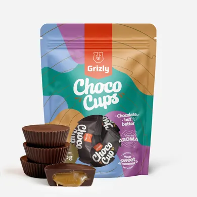 Choco Cups horká čokoláda & karamel 120 g
