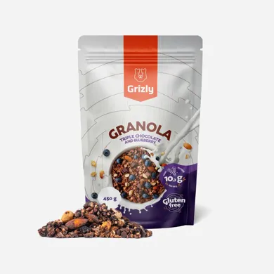 Granola horká čokoláda s čučoriedkami 450 g
