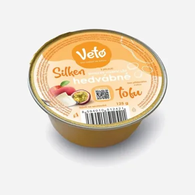 Hodvábne tofu s príchuťou broskyňa a maracuja 125 g