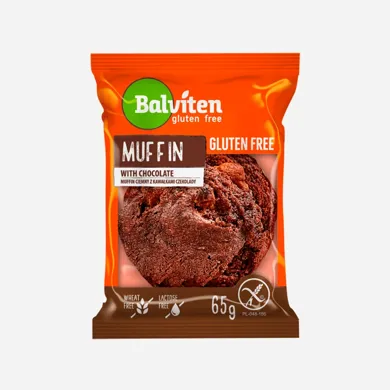 Muffin čokoládový s kúskami čokolády bez lepku 65 g